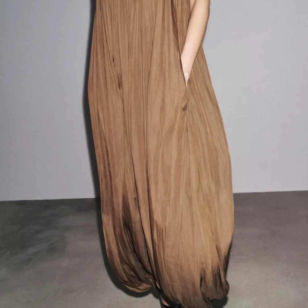 Brand New With Tags Zara ZW Collection Long Pleated Jumpsuit - Picture 6 of 10